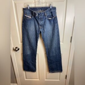 Diesel Rabox Straight leg Men's Blue Jeans clean 34 x 30
